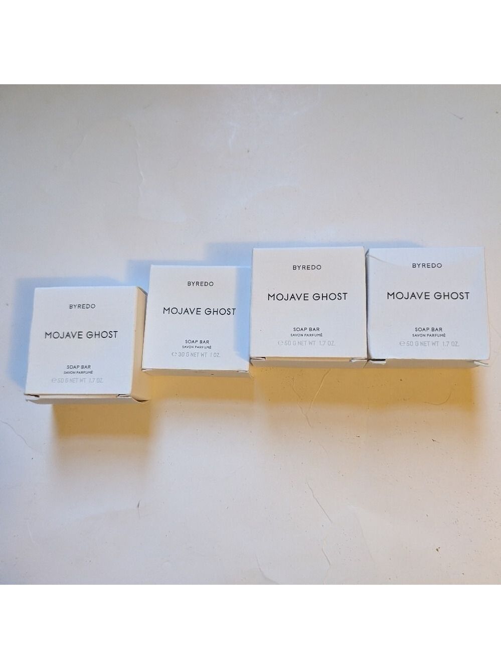 NEW Byredo Mojave Ghost Scented Soap Bar Bath Shower Cleanser 4 pieces